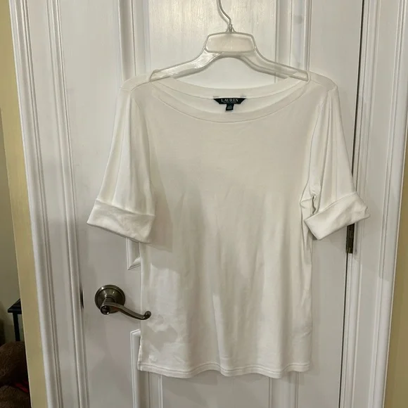 Lauren 100% White cotton shirt - Picture 1 of 3